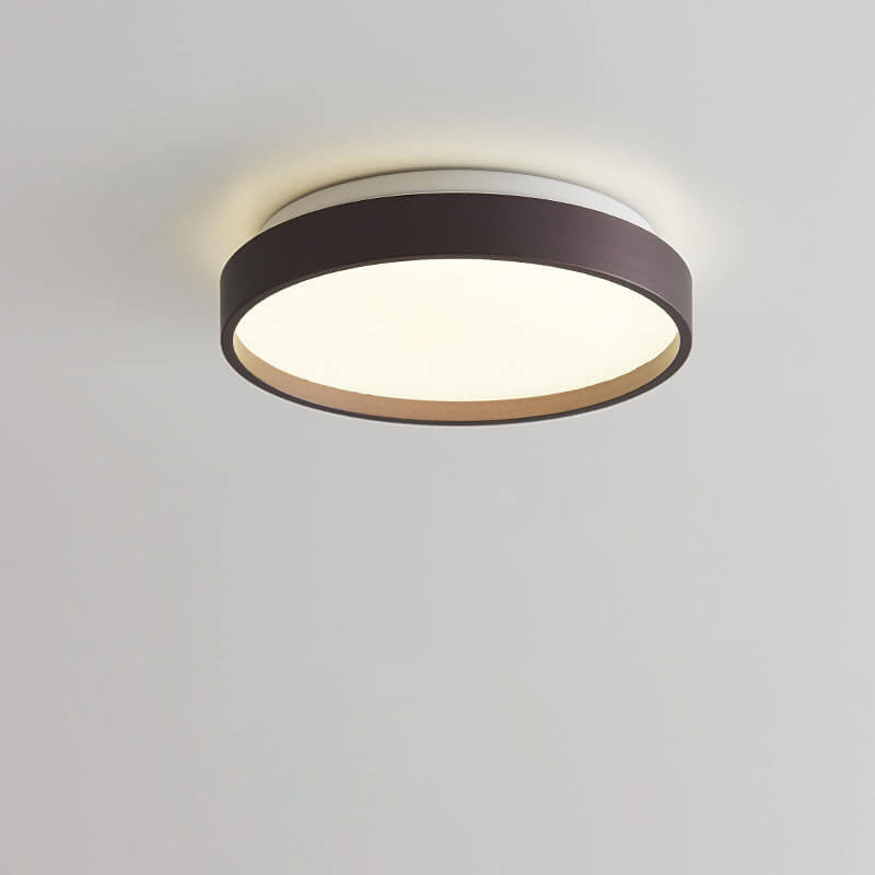 Modern Minimalist Round Acrylic LED Flush Mount Ceiling Light for Living Room & Bedroom