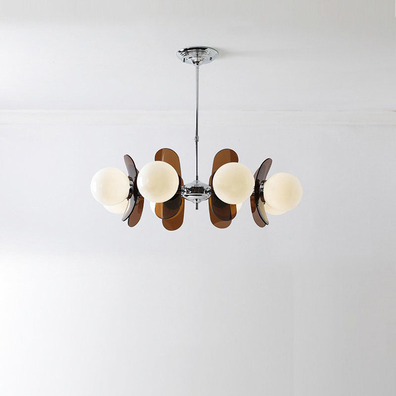 Modern Mid-Century Acrylic Magic Bean Chandelier - 3/5/6/8-Light for Living Room