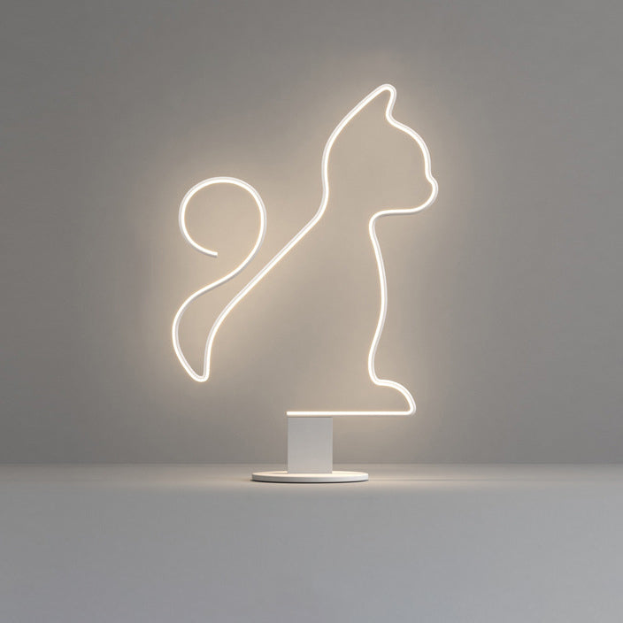 Contemporary LED Floor Lamp for Bedroom - Iron Aluminum Acrylic Design for Cats & Dogs