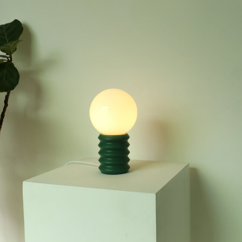 Vintage Orange Solid Glass 1-Light Table Lamp, Mid-Century Modern Lighting, Retro Home Decor, Warm Ambient Light for Living Room, Unique Desk Lamp, Artisanal Glass Table Lamp, Stylish Nightstand Light, Vintage-Inspired Lighting, Handcrafted Glass Lampshad