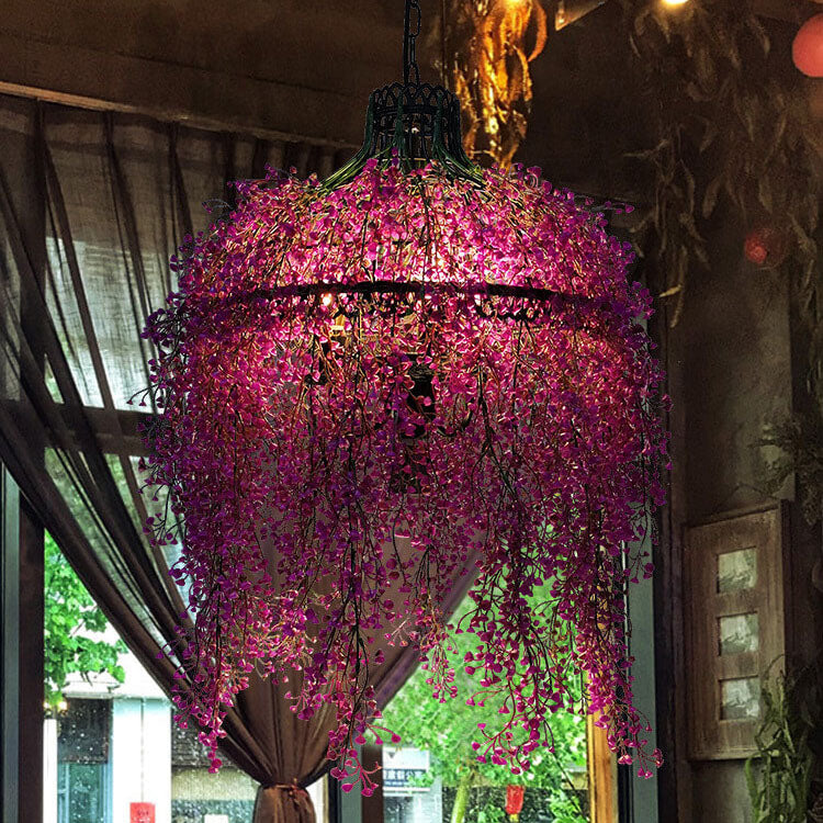 Creative Plant Vine Chandelier - 3-Light Decor Fixture