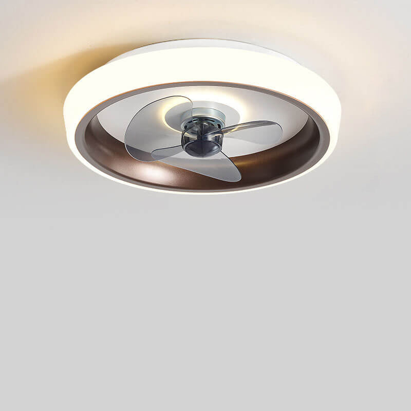 Modern Acrylic LED Ceiling Fan Light - Lightweight Flush Mount Fixture