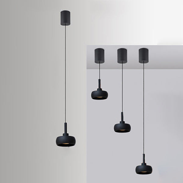 Nordic Minimalist Dome Aluminum LED Pendant Light Retractable