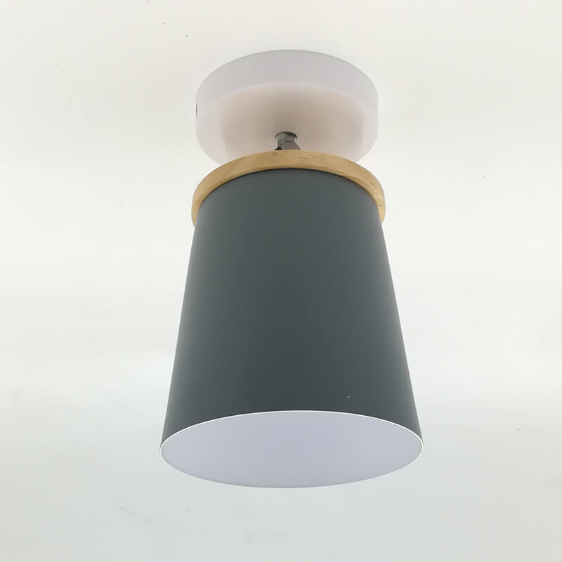 Nordic Macaron Semi-Flush Mount Ceiling Light - Modern Design, Minimalist Style, Adjustable Lighting, Living Room Fixture
