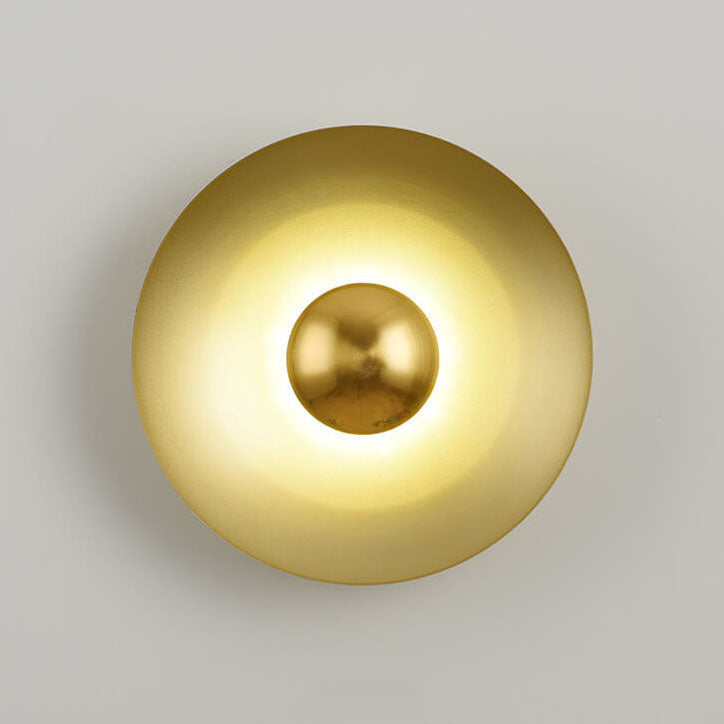 Nordic Multicolor LED Wall Sconce - Round Disc Design