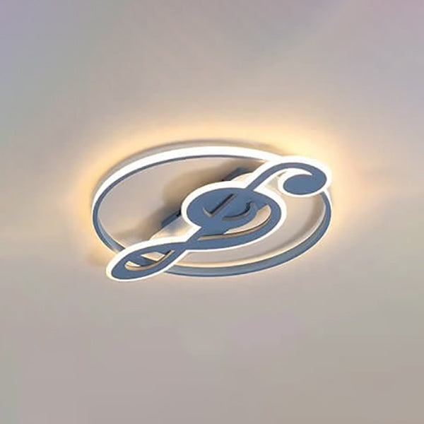 Nordic Creative Music Notes LED Flush Mount Ceiling Light