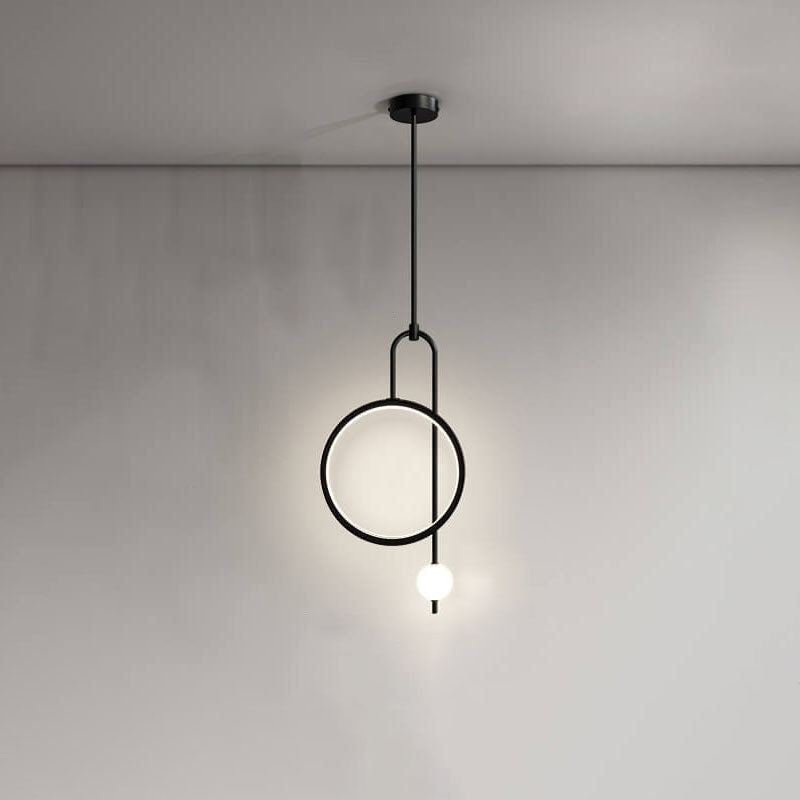 European Minimalist Circular Acrylic LED Chandelier - Light Luxury Design