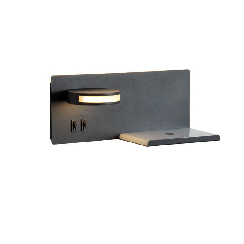 Modern USB Smart LED Wall Sconce Lamp, Flat Design, Reading Light, Energy-Efficient, Minimalist Style, Adjustable Brightness, USB Charging, Home Decor, Indoor Lighting, Contemporary Wall Fixture