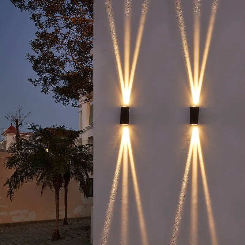 Modern Minimalist Aluminum LED Outdoor Wall Sconce for Patio Lighting
