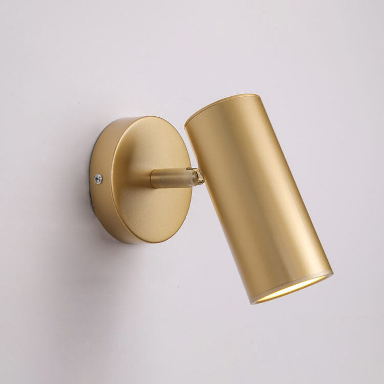 Modern Simplicity Cylindrical Spotlight 1-Light Reading Wall Sconce Lamp