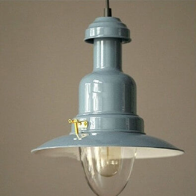 Scandinavian Industrial Iron Round Pendant Light 1-Light