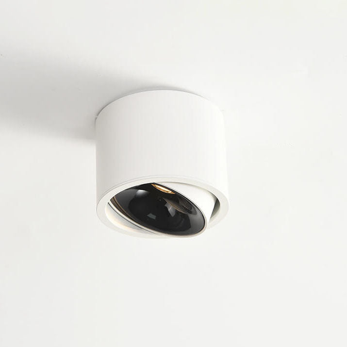 Modern Minimalist Aluminum Round LED Flush Mount Spotlight for Living Room
