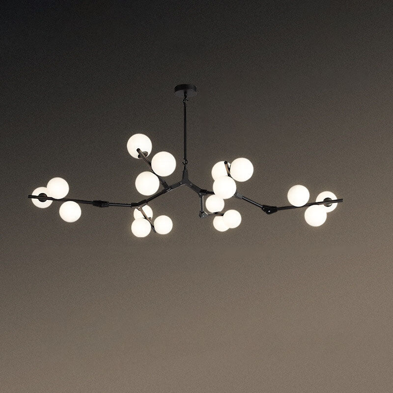 Modern Creative Magic Bean Branch Chandelier - 12/18/24 Light Glass Fixture, Elegant Design, Statement Lighting, Home Decor, Hanging Lamp, Unique Ceiling Fixture, Contemporary Style, Dining Room, Living Room, Bedroom Lighting