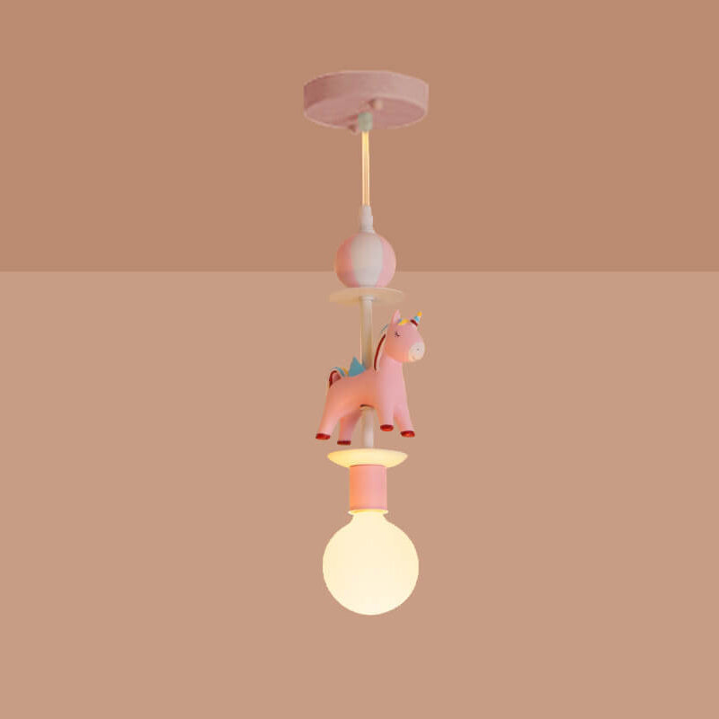Modern Children's Carousel Eye Protection Resin Iron 1/7/11 Light Flush Mount Ceiling Light for Kids Room Nursery Playroom Colorful Decorative Ceiling Lamp Safe Energy-Efficient Design Bright LED Fixture Stylish Home Decor Indoor Lighting Ideal for Baby R