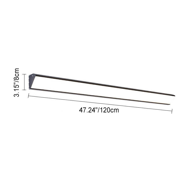 Modern Minimalist Waterproof LED Wall Sconce - Outdoor Aluminum Acrylic Long Bar Lamp