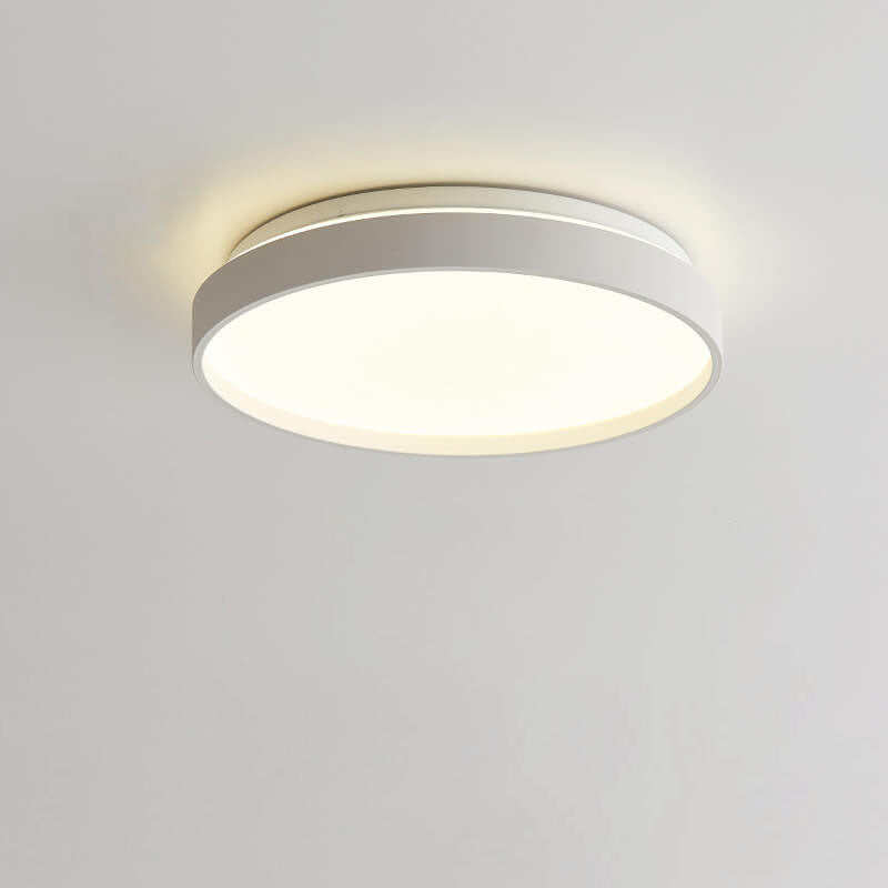 Modern Minimalist Round Acrylic LED Flush Mount Ceiling Light for Living Room & Bedroom
