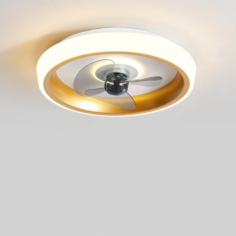 Modern Acrylic LED Ceiling Fan Light - Lightweight Flush Mount Fixture