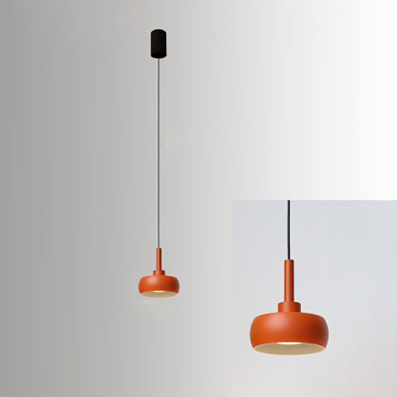Nordic Minimalist Dome Aluminum LED Pendant Light Retractable
