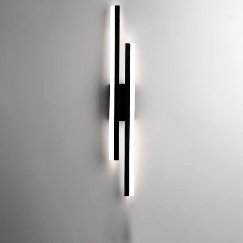 Modern Minimalist LED Wall Sconce - Iron Acrylic Line Design Lighting