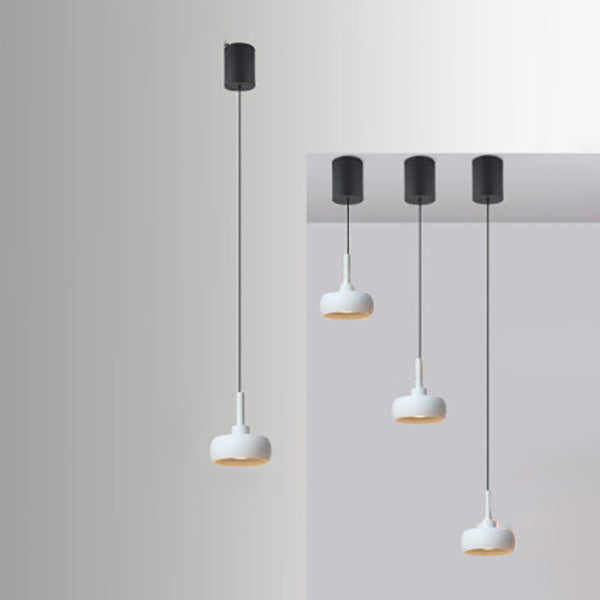 Nordic Minimalist Dome Aluminum LED Pendant Light Retractable