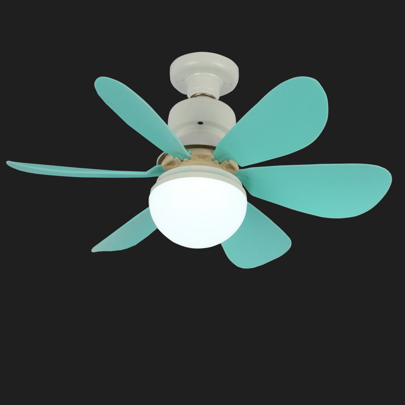 Contemporary Flower LED Ceiling Fan Light - PC ABS Nylon Acrylic for Living Room