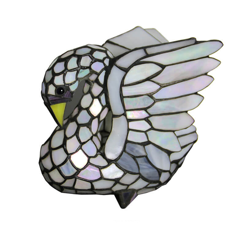 Tiffany Style Stained Glass Animal Table Lamp - Decorative 1-Light Illumination