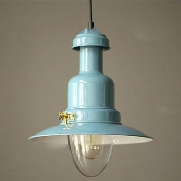 Scandinavian Industrial Iron Round Pendant Light 1-Light