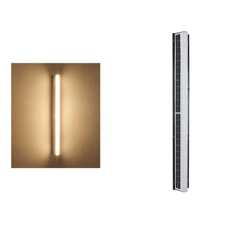 Modern Acrylic Solar LED Garden Wall Light - Waterproof Outdoor Lighting