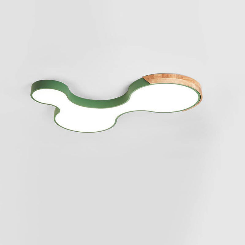 Nordic Macaron Shaped Block Clouds LED Flush Mount Ceiling Light, Modern Decorative Lighting for Home, Stylish Kids Room Illumination, Contemporary Ceiling Fixture, Soft Pastel Colors, Energy Efficient LED Design, Unique Aesthetic Lighting, Nursery and Be