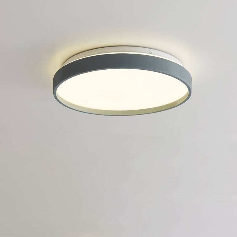 Modern Minimalist Round Acrylic LED Flush Mount Ceiling Light for Living Room & Bedroom