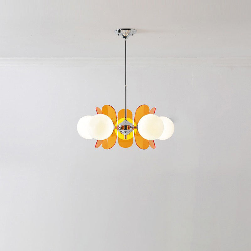 Modern Mid-Century Acrylic Magic Bean Chandelier - 3/5/6/8-Light for Living Room