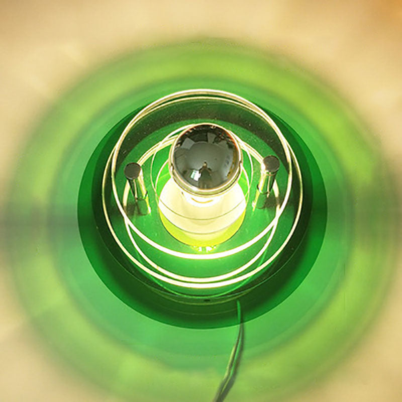 Contemporary Colorful Acrylic Flying Saucer Wall Sconce Lamp for Entertainment Room