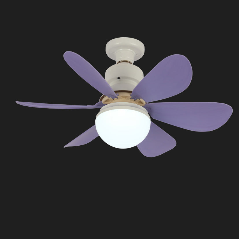 Contemporary Flower LED Ceiling Fan Light - PC ABS Nylon Acrylic for Living Room