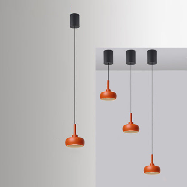 Nordic Minimalist Dome Aluminum LED Pendant Light Retractable