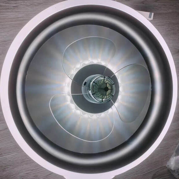 Modern Acrylic LED Ceiling Fan Light - Lightweight Flush Mount Fixture