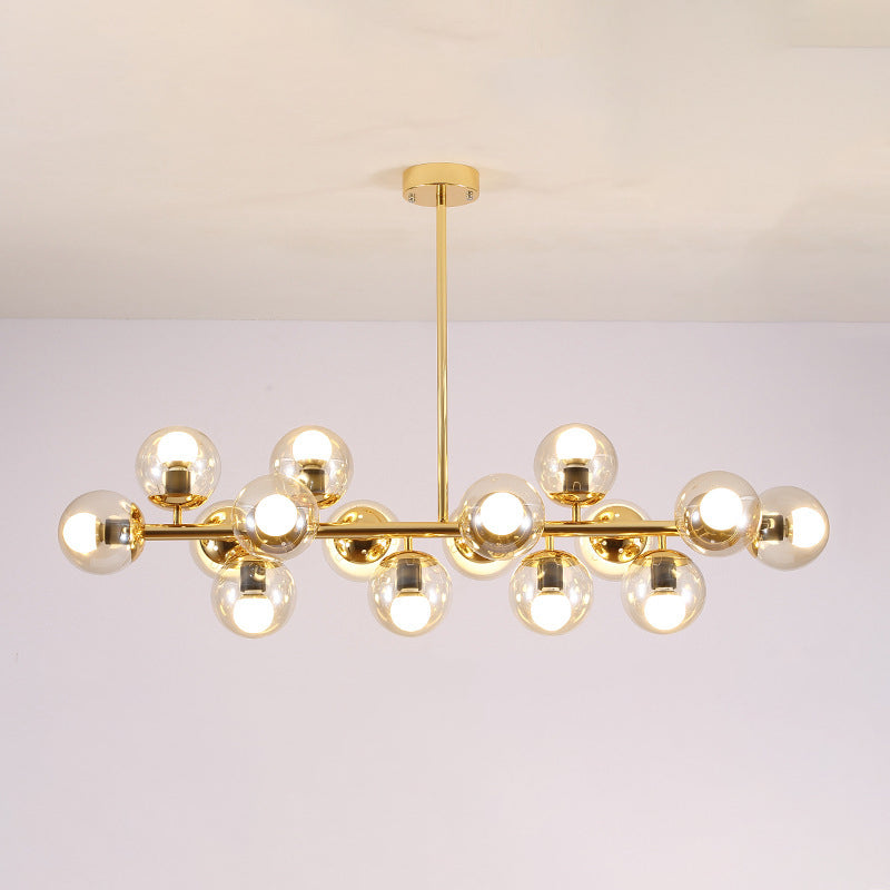 Contemporary Scandinavian 16-Light Round Globe Chandelier for Dining Room

Illuminate your dining space with this stunning Contemporary Scandinavian Long Round Globe Iron Glass 16-Light Island Light Chandelier. Designed to blend modern elegance with funct