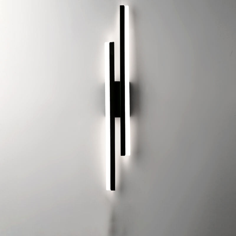 Modern Minimalist LED Wall Sconce - Iron Acrylic Line Design Lighting