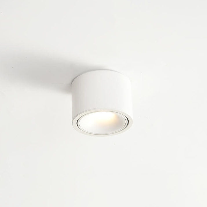 Modern Minimalist Aluminum Round LED Flush Mount Spotlight for Living Room