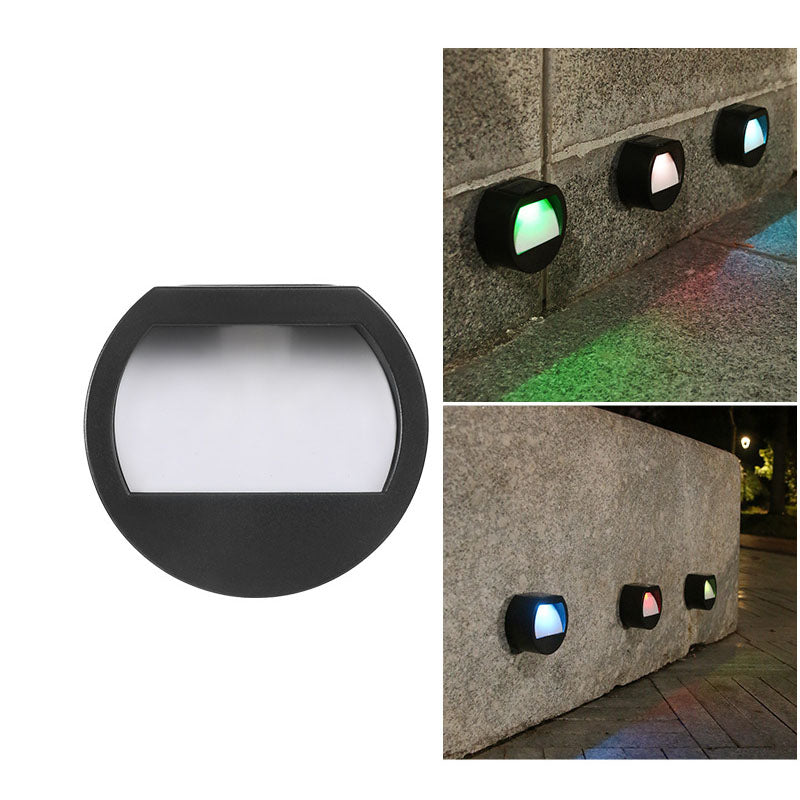 Modern Minimalist Square LED Solar Step Light - Waterproof Outdoor Patio Lighting