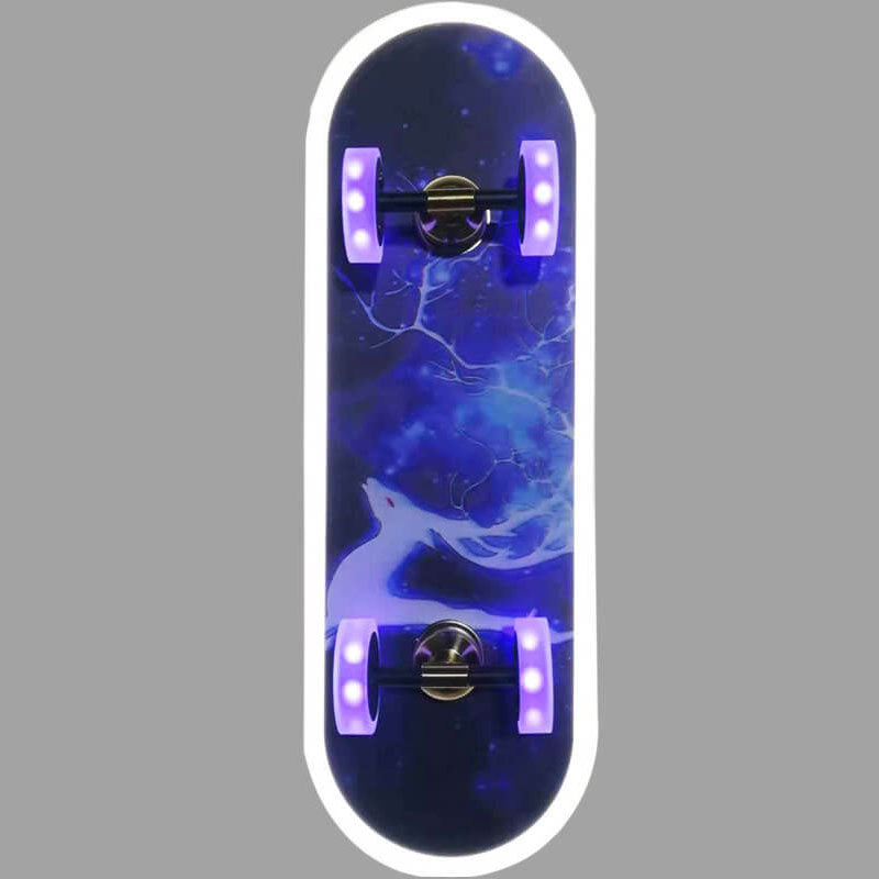 Creative Cartoon Skateboard Acrylic LED Kids Flush Mount Ceiling Light for Boys and Girls Room, Unique Cartoon Design, Bright LED Lighting, Fun Skateboard Theme, Nursery Decor, Child's Bedroom Lighting, Playroom Ceiling Fixture, Modern Light Fixture, Ener