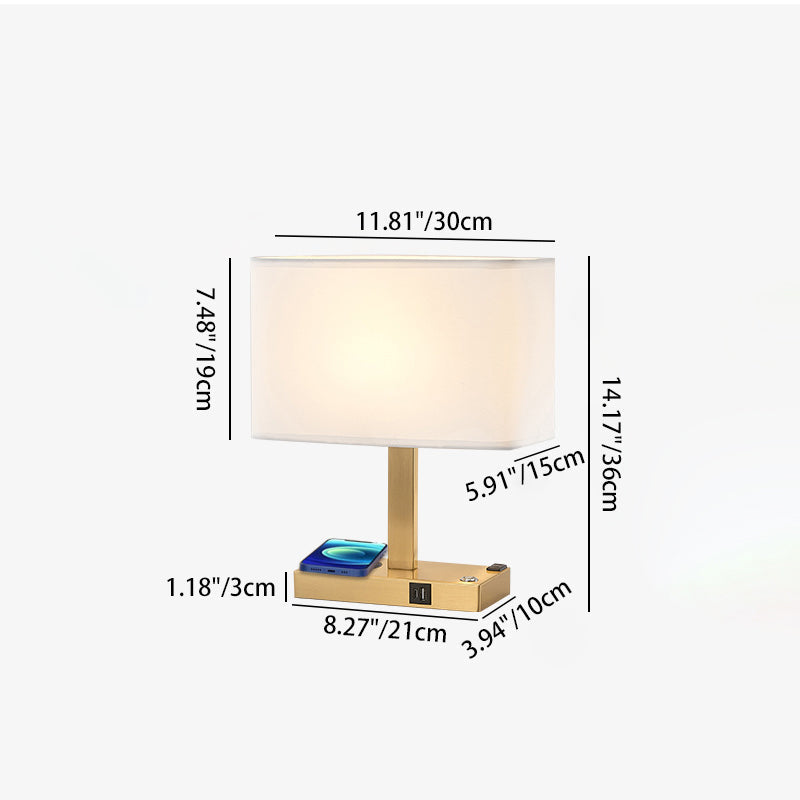 Modern Minimalist Rectangular Cloth Iron 1-Light Table Lamp for Living Room, Contemporary Home Lighting, Stylish Bedside Lamp, Industrial Design Desk Lamp, Elegant Minimalist Decor, Versatile Table Lighting Solution, Chic Accent Lamp for Modern Interiors,