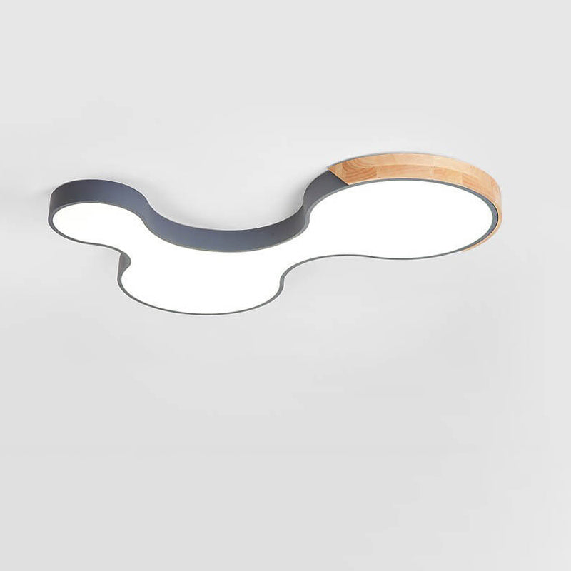 Nordic Macaron Shaped Block Clouds LED Flush Mount Ceiling Light, Modern Decorative Lighting for Home, Stylish Kids Room Illumination, Contemporary Ceiling Fixture, Soft Pastel Colors, Energy Efficient LED Design, Unique Aesthetic Lighting, Nursery and Be