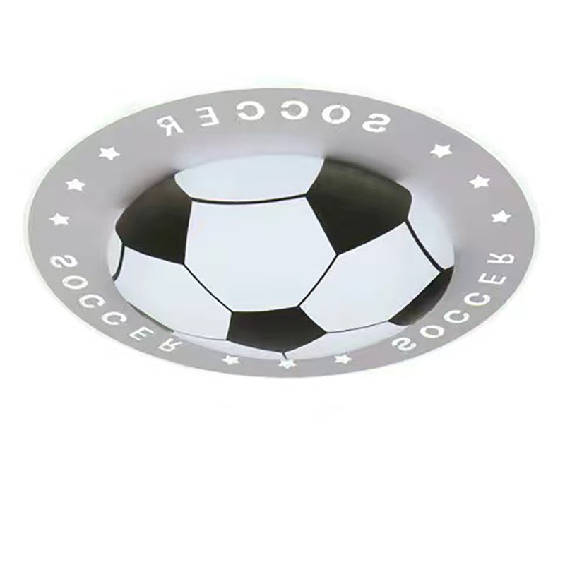 Modern Art Deco Soccer Ball LED Flush Mount Ceiling Light for Living Room
