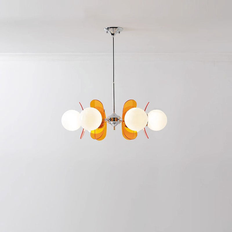 Modern Mid-Century Acrylic Magic Bean Chandelier - 3/5/6/8-Light for Living Room