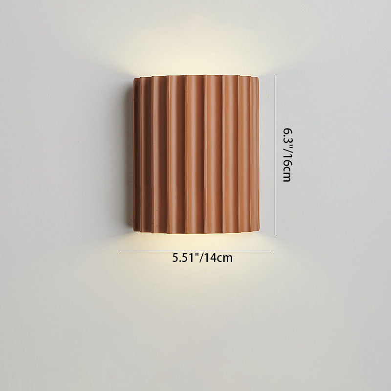 Contemporary Nordic Resin 2-Light Wall Sconce for Bedroom