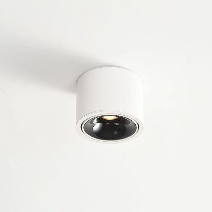 Modern Minimalist Aluminum Round LED Flush Mount Spotlight for Living Room