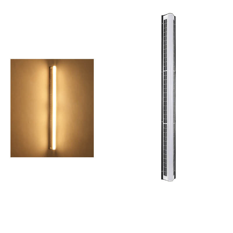 Modern Acrylic Solar LED Garden Wall Light - Waterproof Outdoor Lighting