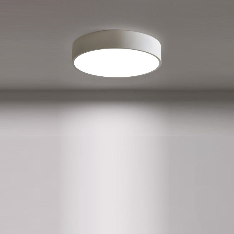 Modern Minimalist Round Iron Acrylic LED Ceiling Light for Living Room