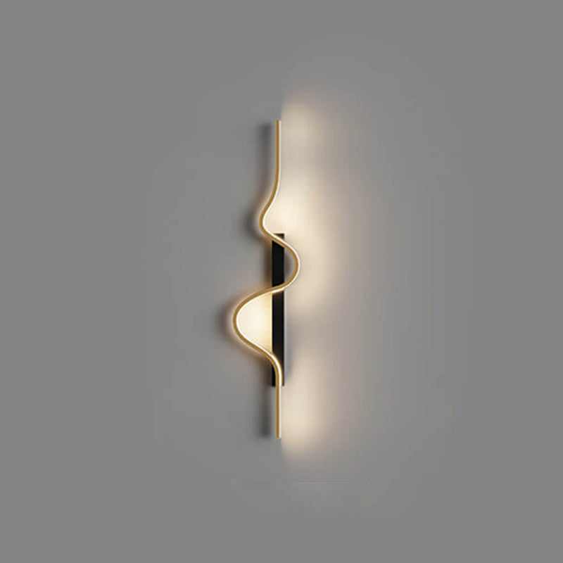 Modern Minimalist Aluminum Iron LED Wall Sconce for Living Room
