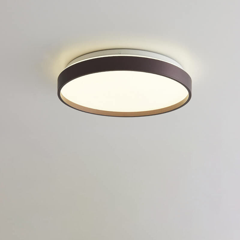 Modern Minimalist Round Acrylic LED Flush Mount Ceiling Light for Living Room & Bedroom